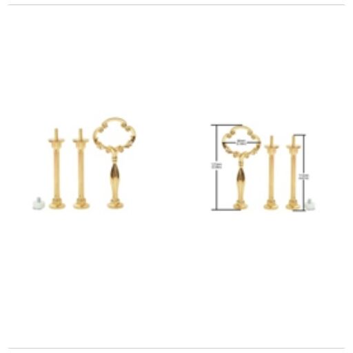 Sunflower cake plate stand gold for elegant cake and dessert display at weddings and events