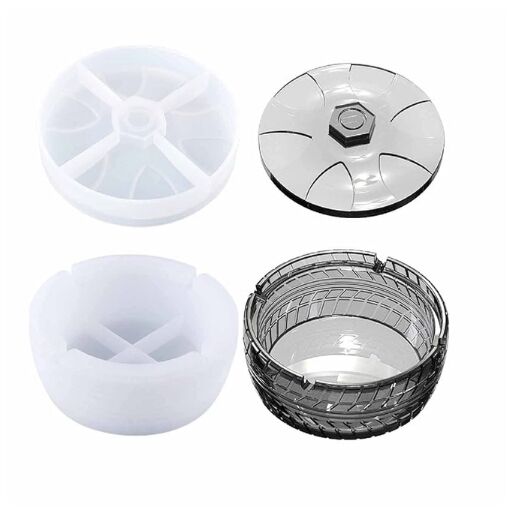tire shape ashtray silicone mould for resin concrete and plaster casting