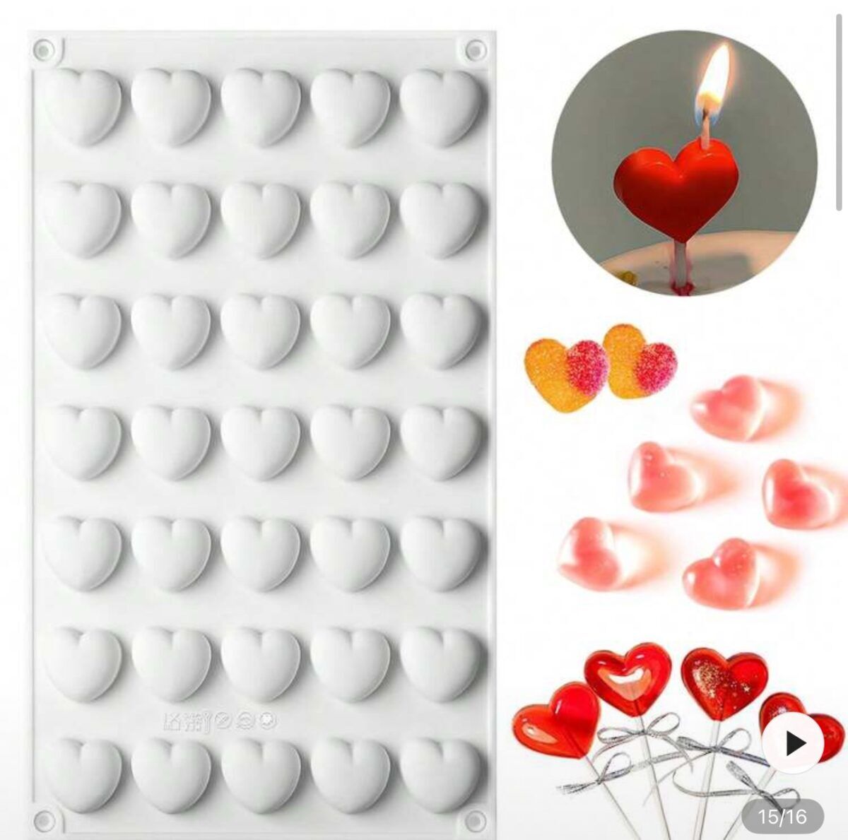 35 cavity truffle silicone mold for chocolate mousse cake and dessert making