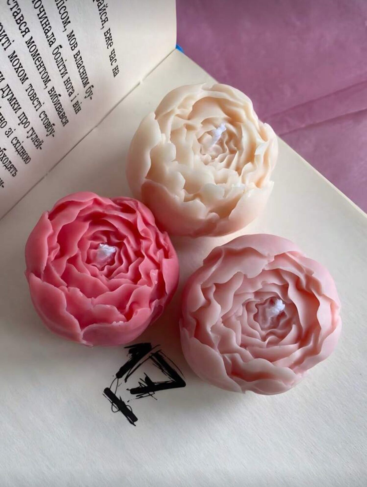 3D Rose Peony Silicone Mold – Premium Bouquet Design for Candles, Wax Melts & DIY Crafts - Image 1