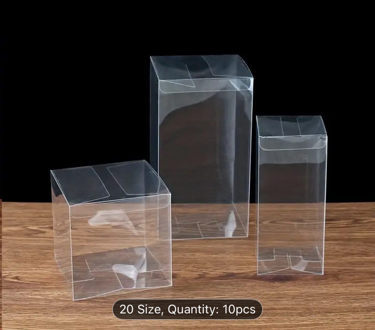 Transparent PVC plastic box made from PET material for candle and gift packaging